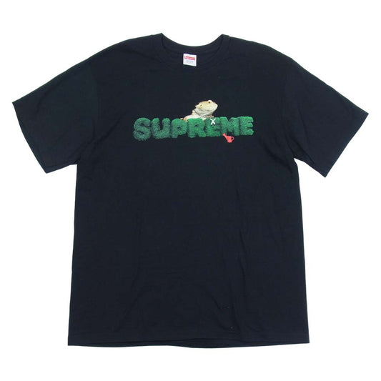 Supreme シュプリーム 20SS LIZARD TEE プリント Ｔシャツ ブラック系 L【中古】