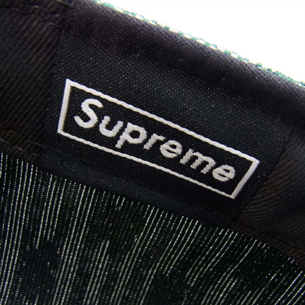 Supreme シュプリーム 18ss × New Era Monogram Box Logo Cap ニューエラ  モノグラム ボックスロゴ キャップ グリーン系 7 1/4【新古品】【未使用】【中古】