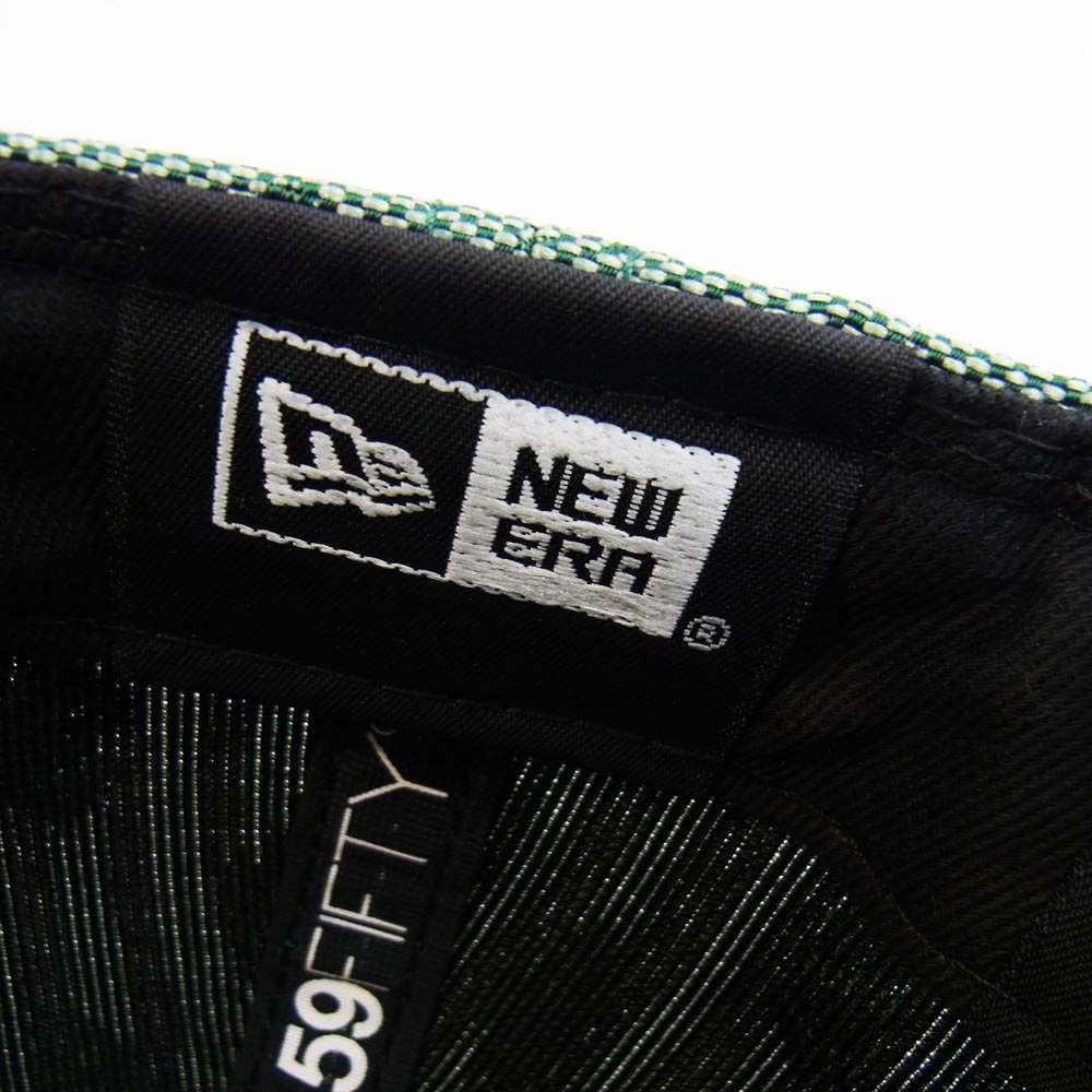 Supreme シュプリーム 18ss × New Era Monogram Box Logo Cap ニューエラ  モノグラム ボックスロゴ キャップ グリーン系 7 1/4【新古品】【未使用】【中古】