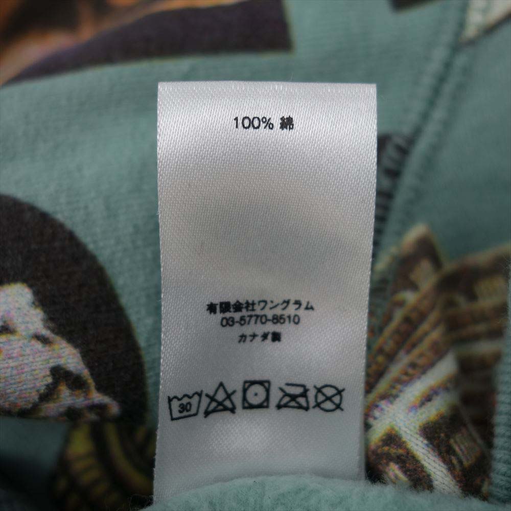 Supreme シュプリーム 17SS Thrills Hooded Sweatshirt プルオーバー スウェット グリーン系 M【美品】【中古】