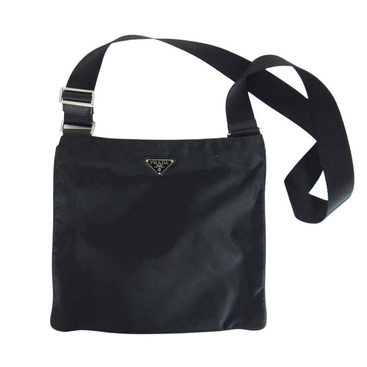 PRADA プラダ テスート ナイロン ショルダー サコッシュ バッグ ブラック系【中古】