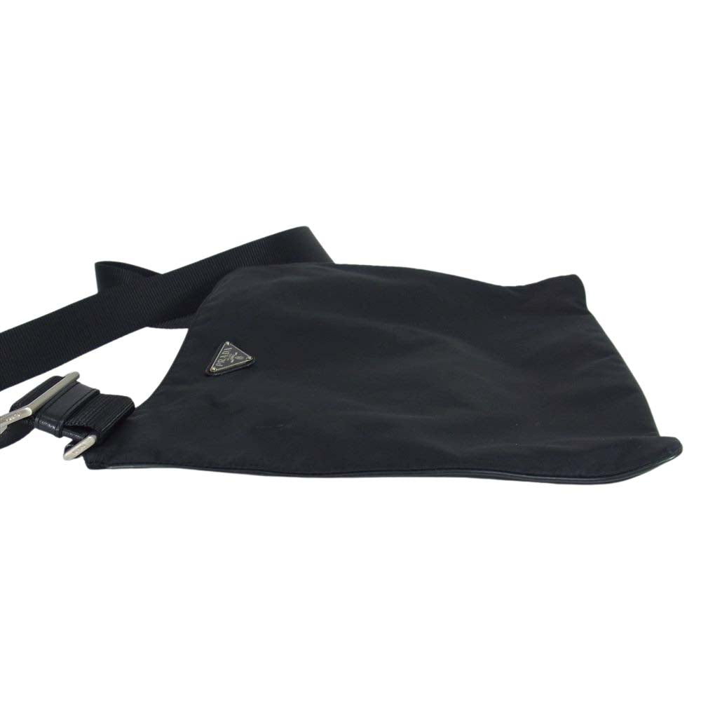 PRADA プラダ テスート ナイロン ショルダー サコッシュ バッグ ブラック系【中古】