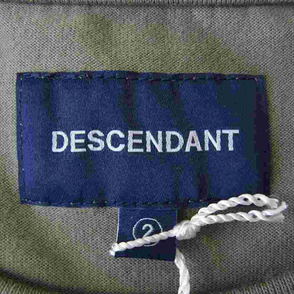 DESCENDANT ディセンダント 19SS 191ATDS-CSM42 MILITIA LAYERED TEE レイヤード サーマル Ｔシャツ OLIVE オリーブ系 2【新古品】【未使用】【中古】