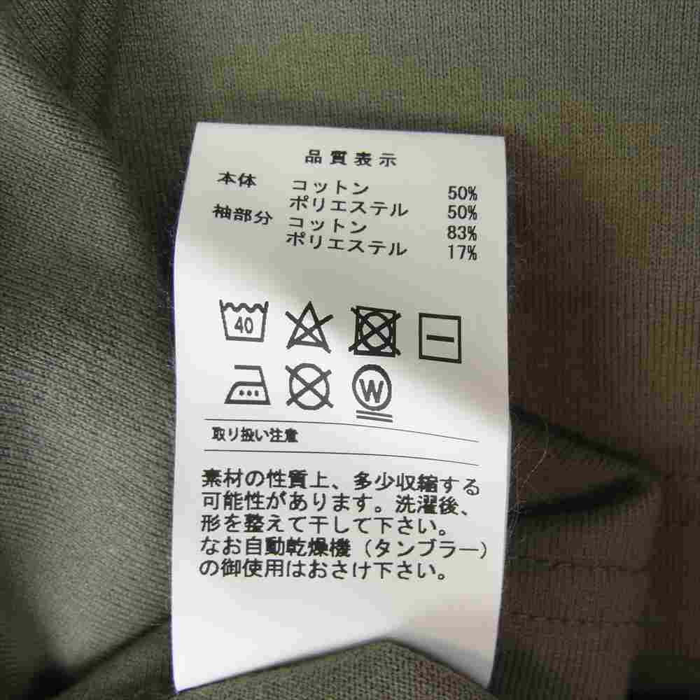 DESCENDANT ディセンダント 19SS 191ATDS-CSM42 MILITIA LAYERED TEE レイヤード サーマル Ｔシャツ OLIVE オリーブ系 2【新古品】【未使用】【中古】