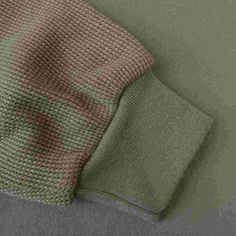 DESCENDANT ディセンダント 19SS 191ATDS-CSM42 MILITIA LAYERED TEE レイヤード サーマル Ｔシャツ OLIVE オリーブ系 2【新古品】【未使用】【中古】