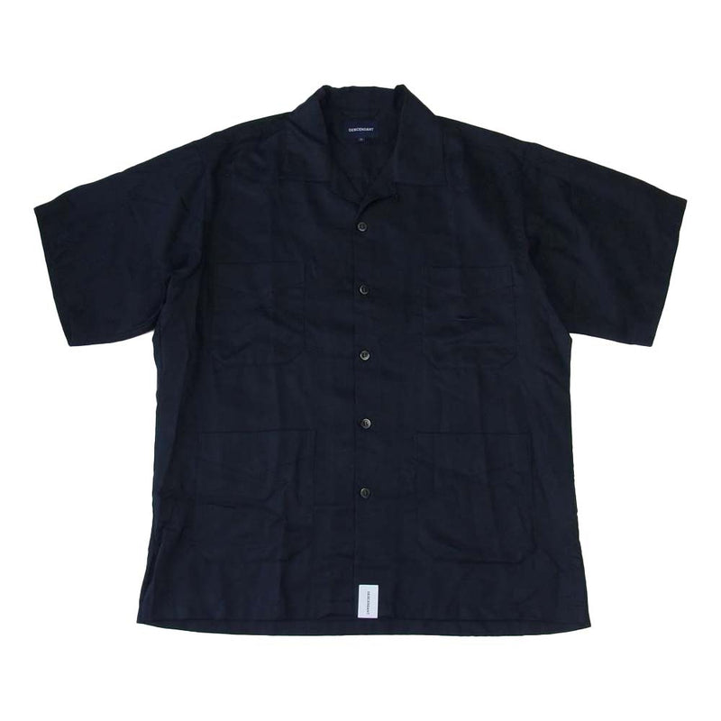 DESCENDANT ディセンダント 211TQDS-SHM07 RIVERA CUBA SS SHIRT キューバ シャツ ネイビー系 2【極上美品】【中古】