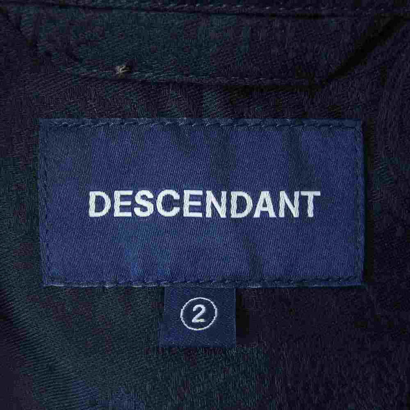 DESCENDANT ディセンダント 211TQDS-SHM07 RIVERA CUBA SS SHIRT キューバ シャツ ネイビー系 2【極上美品】【中古】