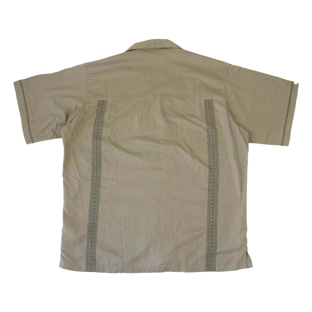 DESCENDANT ディセンダント 19SS 191SODS-SHM01 PETROGLYPH CUBA SS SHIRT キューバ シャツ ブラウン系 2【新古品】【未使用】【中古】