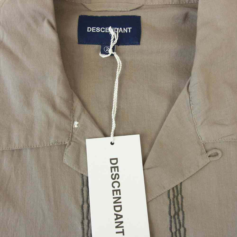 DESCENDANT ディセンダント 19SS 191SODS-SHM01 PETROGLYPH CUBA SS SHIRT キューバ シャツ ブラウン系 2【新古品】【未使用】【中古】