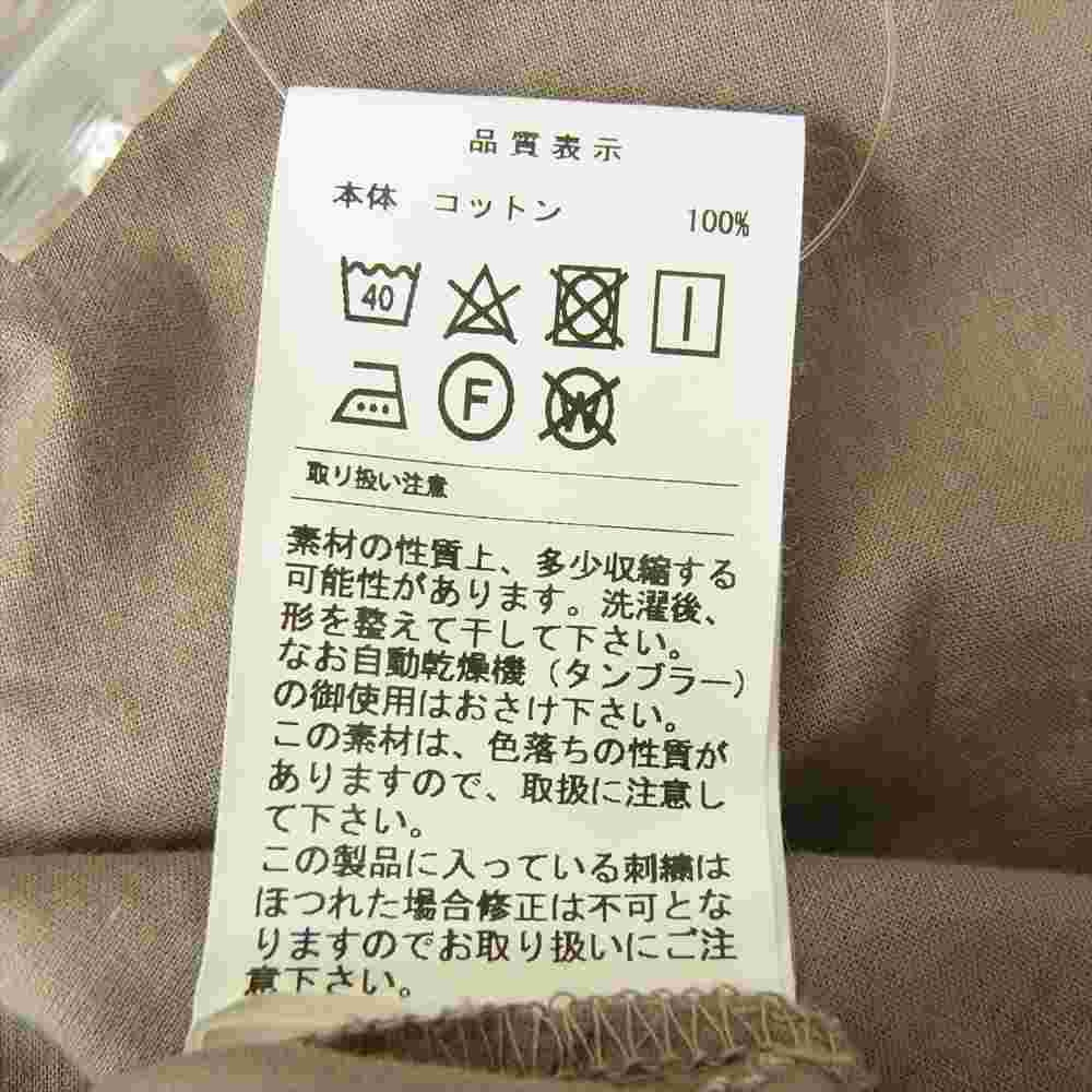 DESCENDANT ディセンダント 19SS 191SODS-SHM01 PETROGLYPH CUBA SS SHIRT キューバ シャツ ブラウン系 2【新古品】【未使用】【中古】