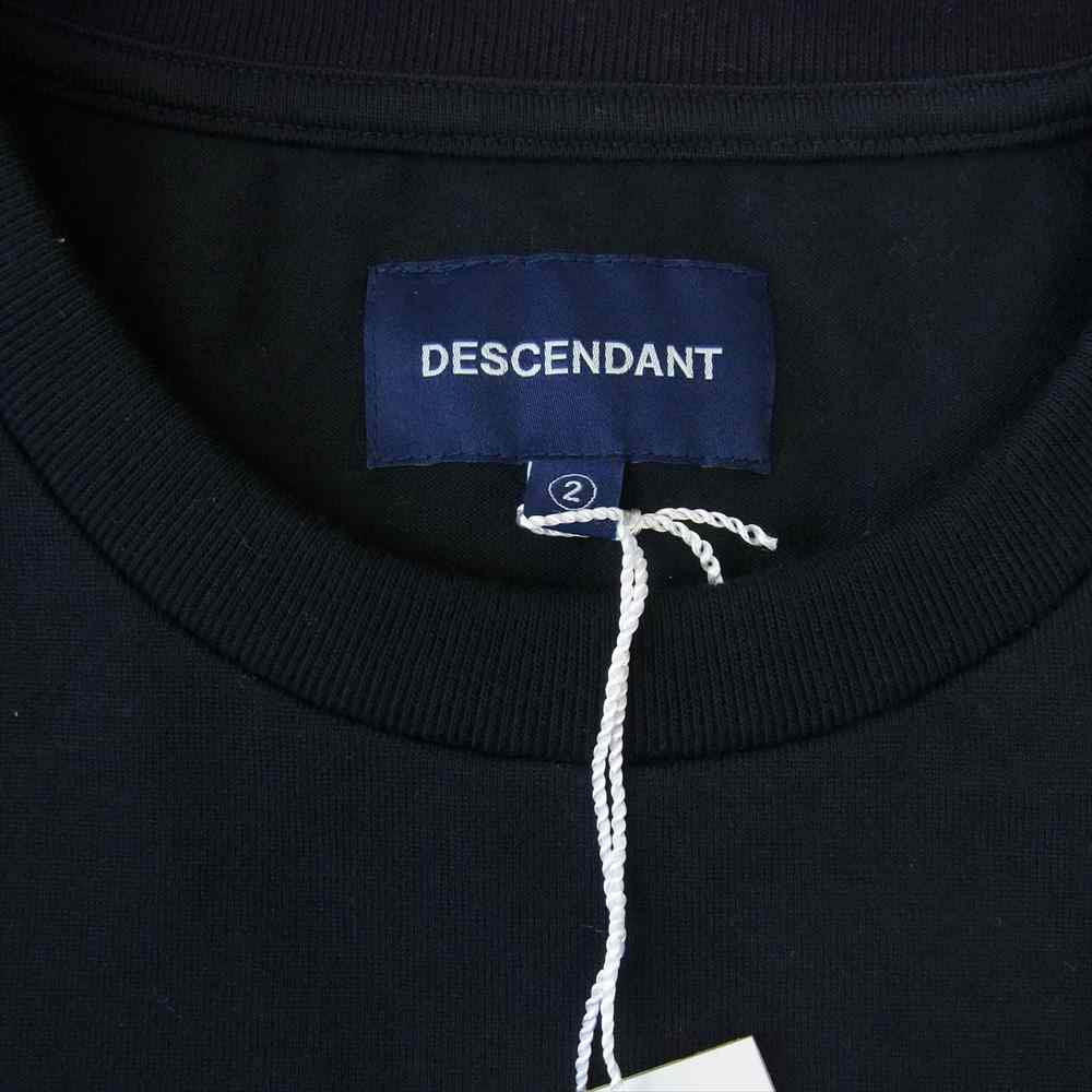 DESCENDANT ディセンダント 19SS 191ATDS-CSM42 MILITIA LAYERED TEE レイヤード サーマル Ｔシャツ BLACK ブラック系 2【新古品】【未使用】【中古】