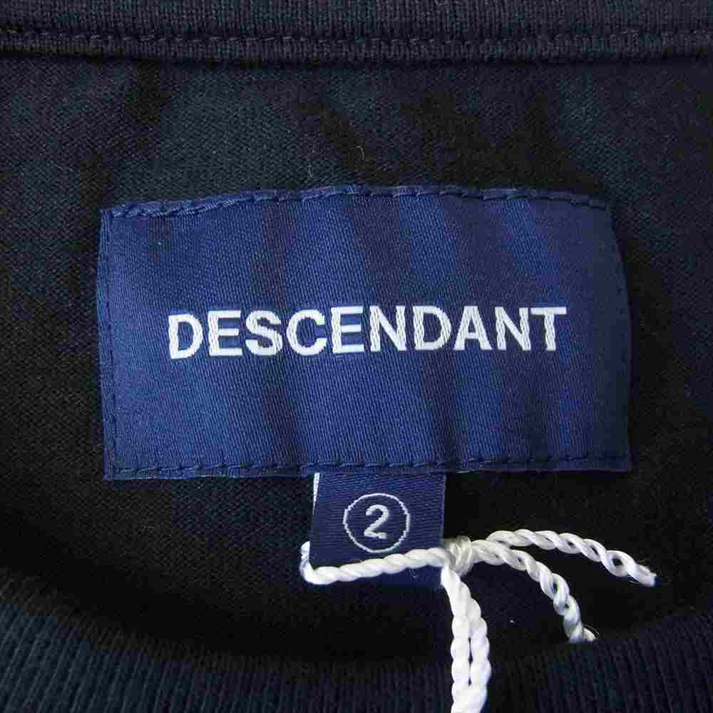DESCENDANT ディセンダント 19SS 191ATDS-CSM42 MILITIA LAYERED TEE レイヤード サーマル Ｔシャツ BLACK ブラック系 2【新古品】【未使用】【中古】