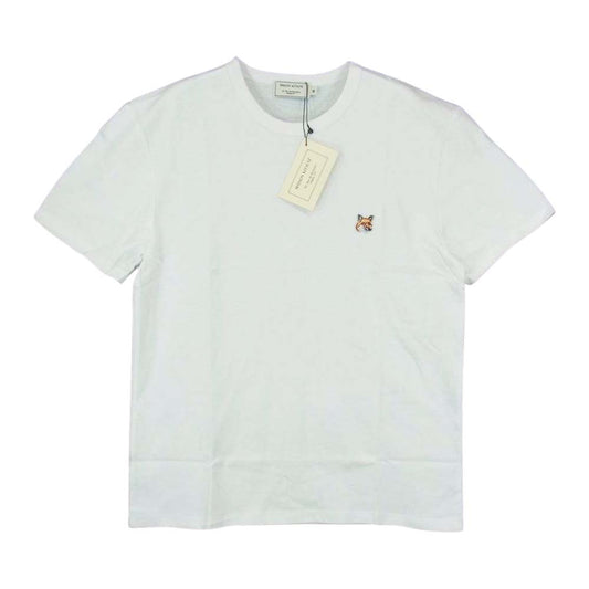MAISON KITSUNE メゾンキツネ FOX PATCH CLASSIC TEE フォックス パッチ クラシック Tシャツ ホワイト系 M【新古品】【未使用】【中古】