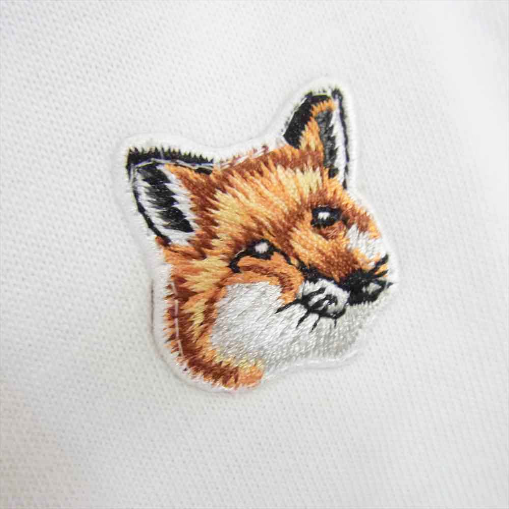 MAISON KITSUNE メゾンキツネ FOX PATCH CLASSIC TEE フォックス パッチ クラシック Tシャツ ホワイト系 M【新古品】【未使用】【中古】
