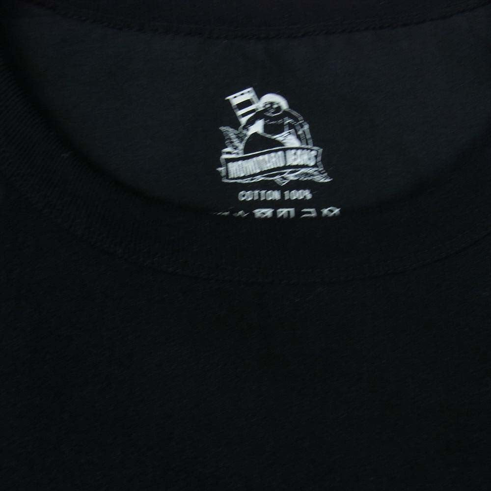 MOMOTARO JEANS 桃太郎ジーンズ ヘビーオンスクルー カットソー ブラック系 M【中古】