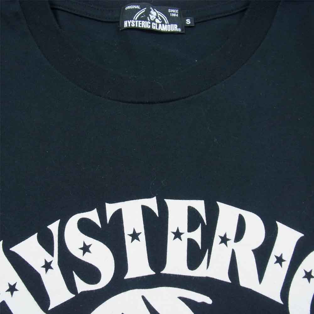 HYSTERIC GLAMOUR ヒステリックグラマー 02212CT19 BE＠RBRICK ベアブリック クルーネック 半袖Tシャツ ブラック系 S【美品】【中古】