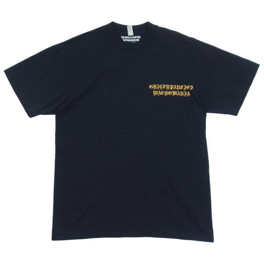 WACKO MARIA ワコマリア NMD-WM-TEE02 舐達麻 CREW NECK T-SHIRT クルーネック 半袖Tシャツ ブラック系 S【中古】