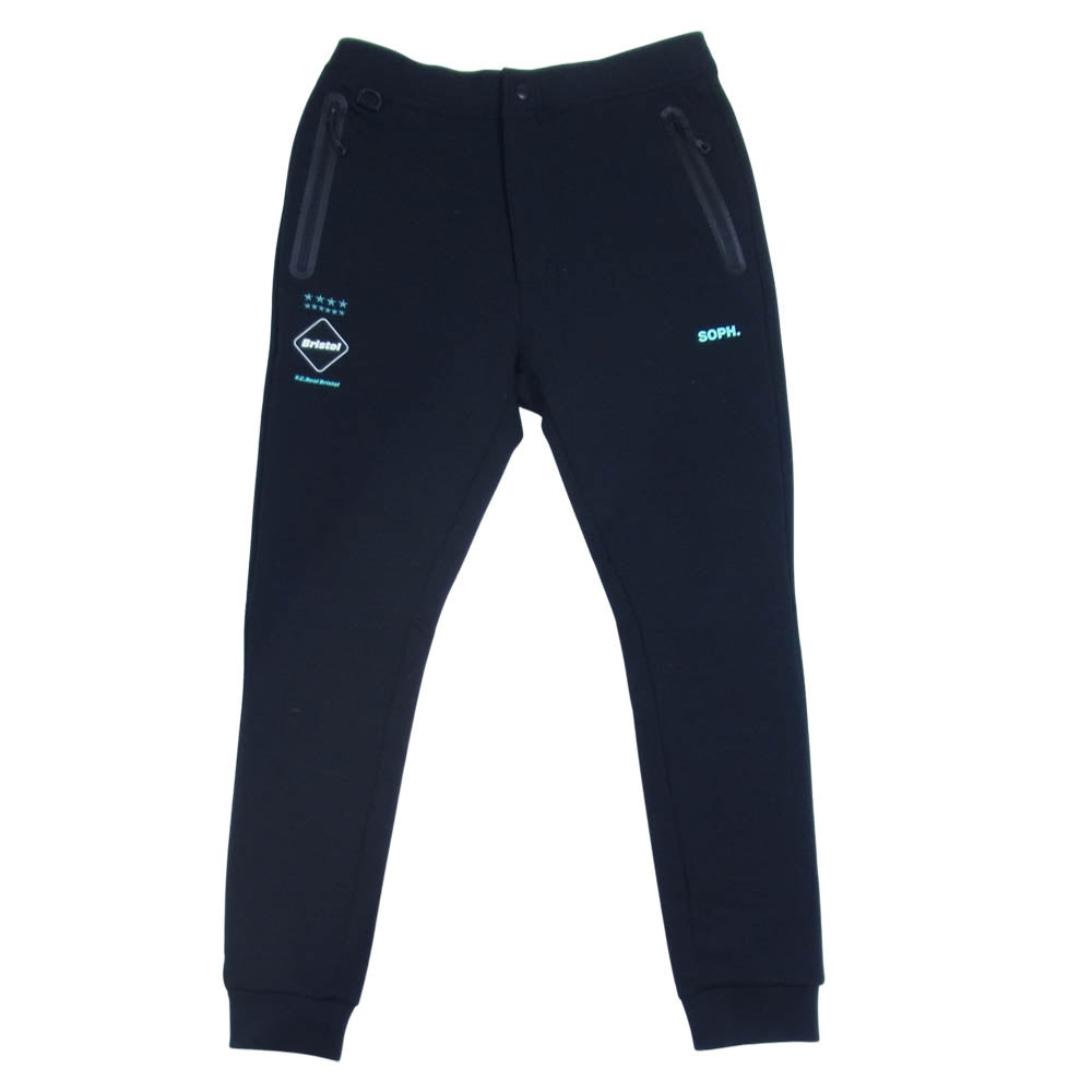 F.C.R.B. エフシーアールビー 21AW 212064 TECH KNIT TRAINING PANTS テック ニット トレーニングパンツ ブラック系 S【美品】【中古】