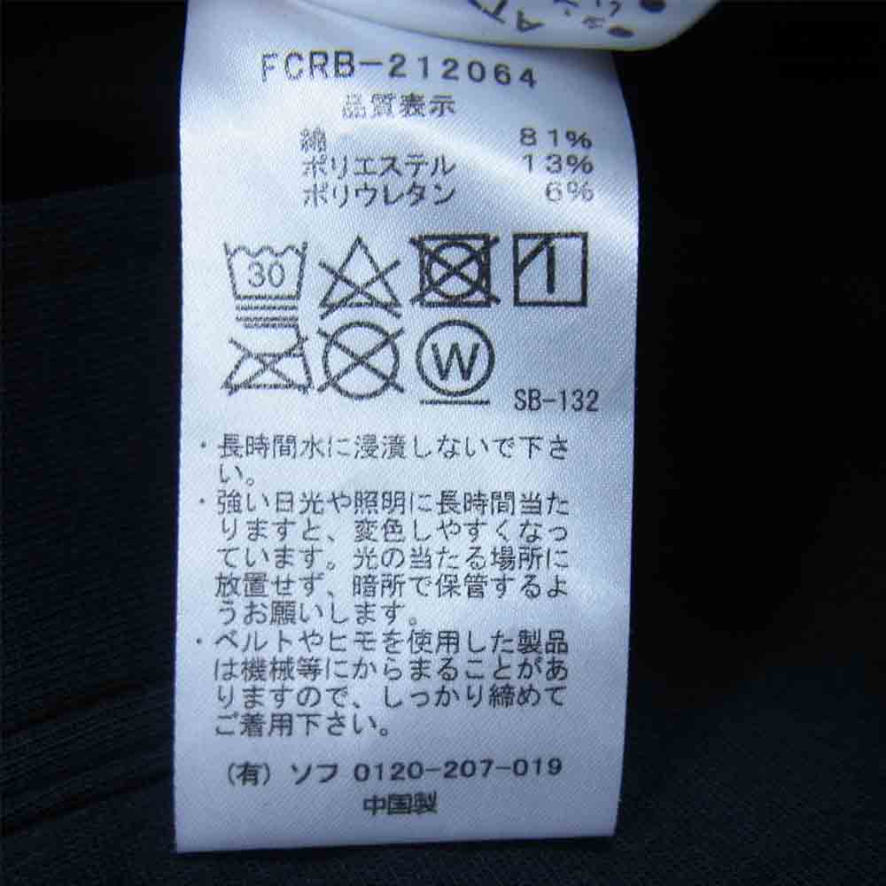 F.C.R.B. エフシーアールビー 21AW 212064 TECH KNIT TRAINING PANTS テック ニット トレーニングパンツ ブラック系 S【美品】【中古】