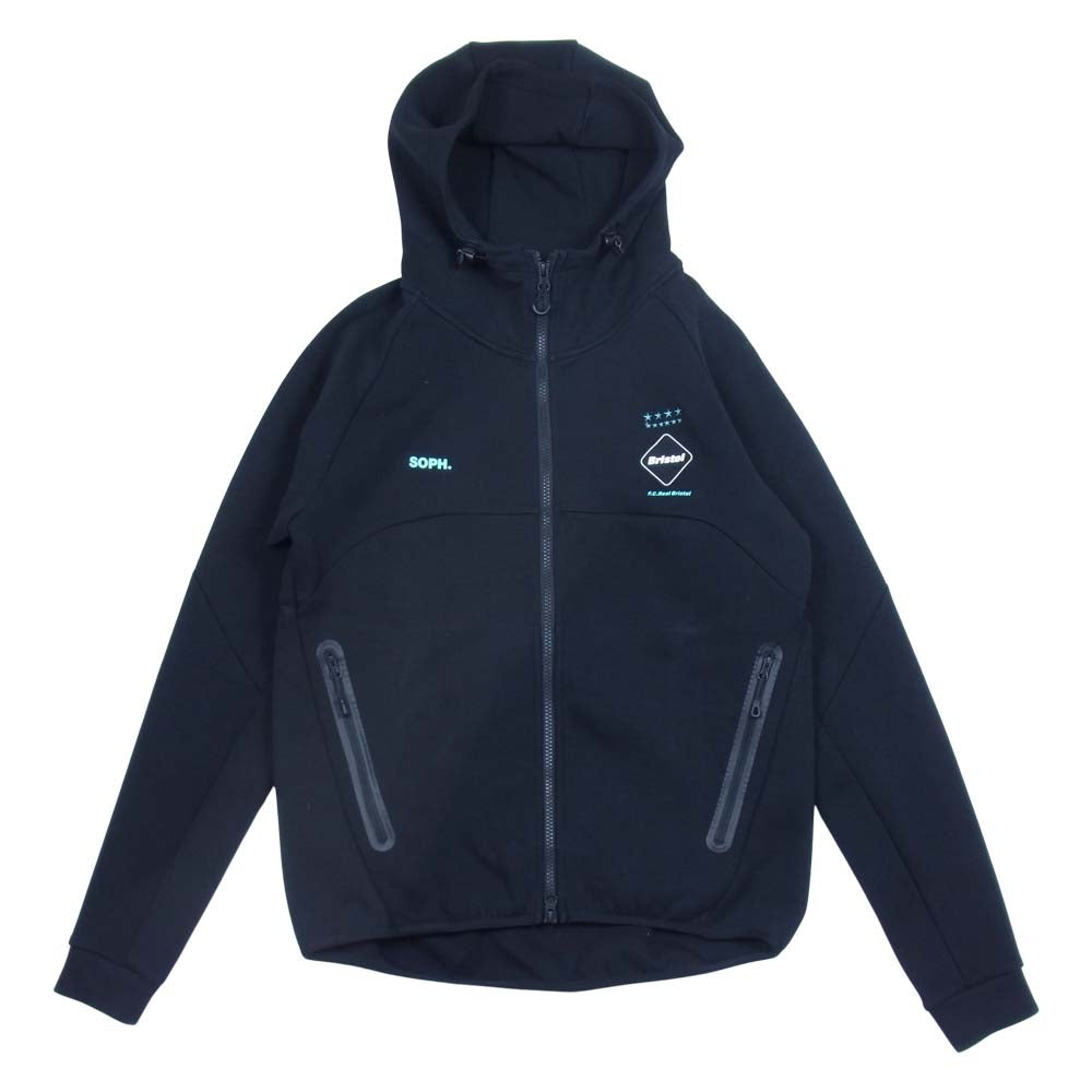 F.C.R.B. エフシーアールビー 21AW 212061 VENTILATION HOODIE ベンチレーション フーディ ブラック系 S【美品】【中古】
