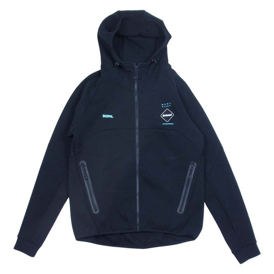 F.C.R.B. エフシーアールビー 21AW 212061 VENTILATION HOODIE ベンチレーション フーディ ブラック系 S【美品】【中古】