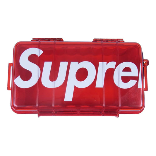 Supreme シュプリーム 19AW Pelican 1060 Case ロゴ プリント クリア ペリカン ケース レッド系【極上美品】【中古】