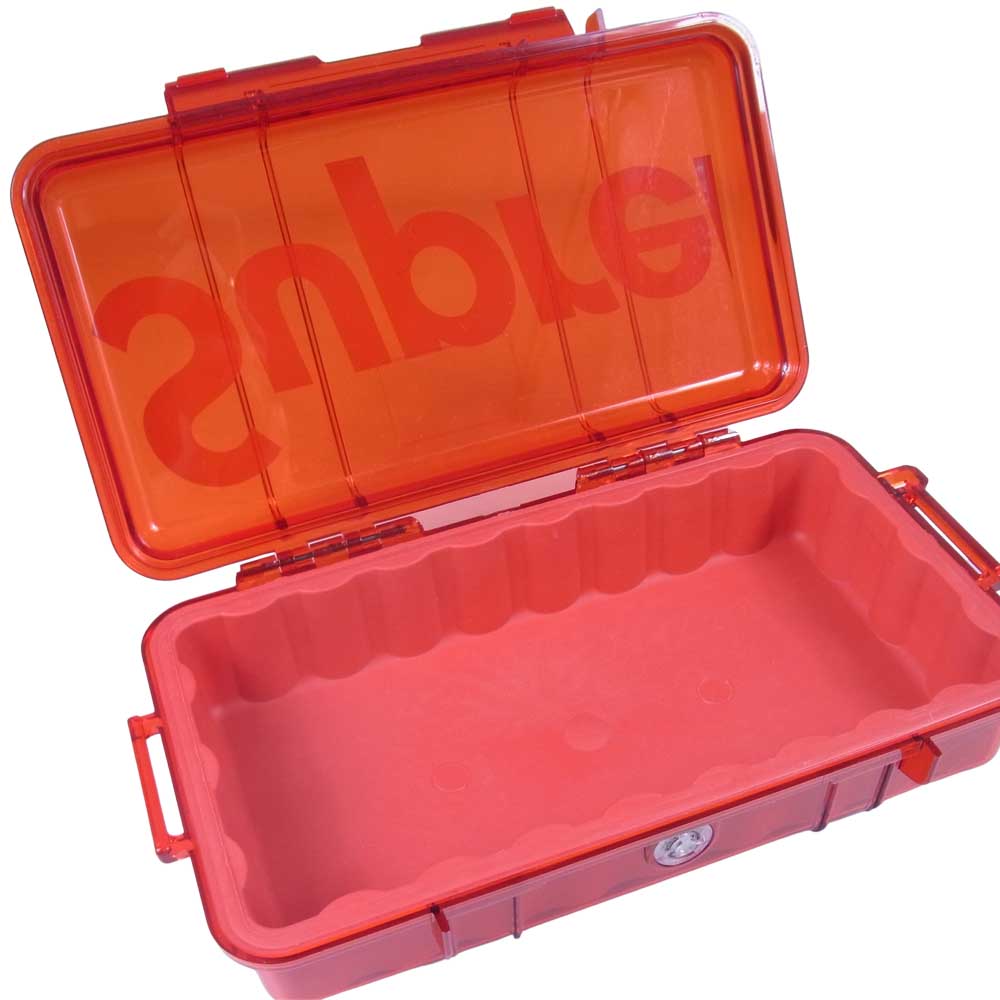 Supreme シュプリーム 19AW Pelican 1060 Case ロゴ プリント クリア ペリカン ケース レッド系【極上美品】【中古】