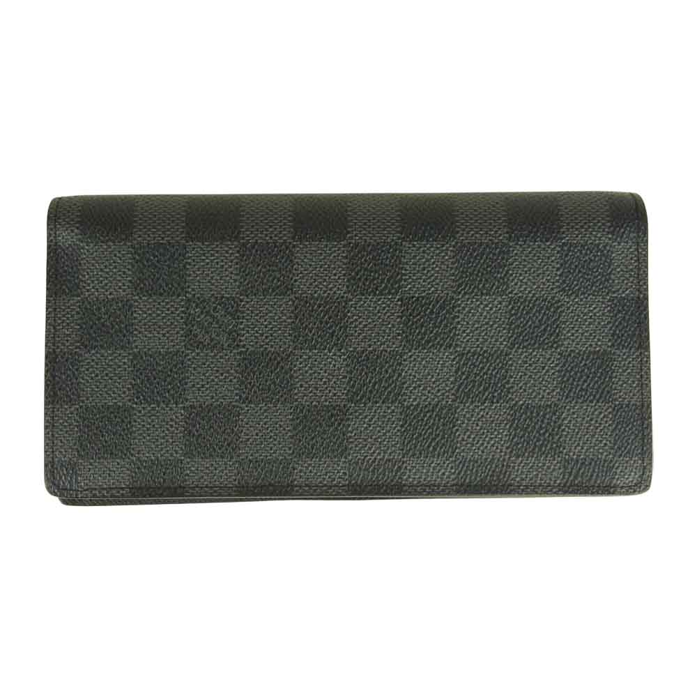 LOUIS VUITTON ルイ・ヴィトン N62227 ダミエ グラフィット ポルトフォイユ ロン ブラック系 グレー系【中古】