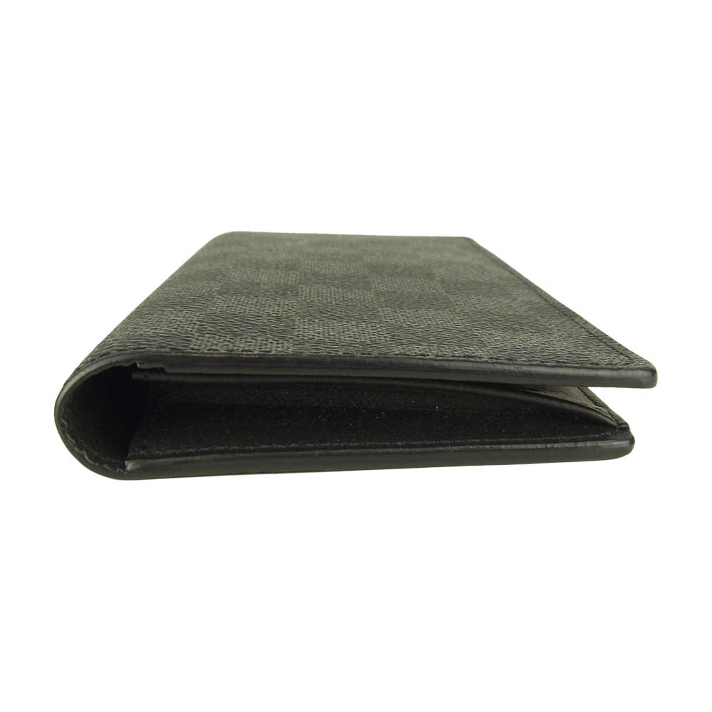 LOUIS VUITTON ルイ・ヴィトン N62227 ダミエ グラフィット ポルトフォイユ ロン ブラック系 グレー系【中古】