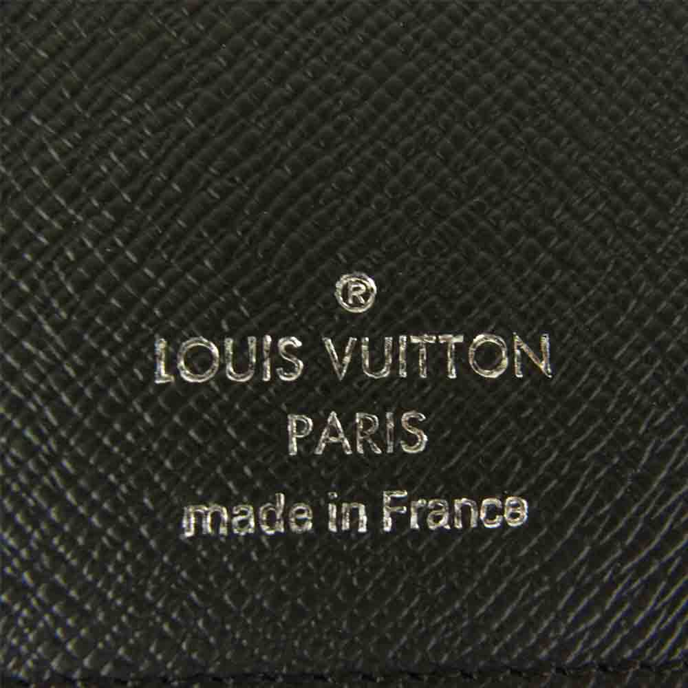 LOUIS VUITTON ルイ・ヴィトン N62227 ダミエ グラフィット ポルトフォイユ ロン ブラック系 グレー系【中古】