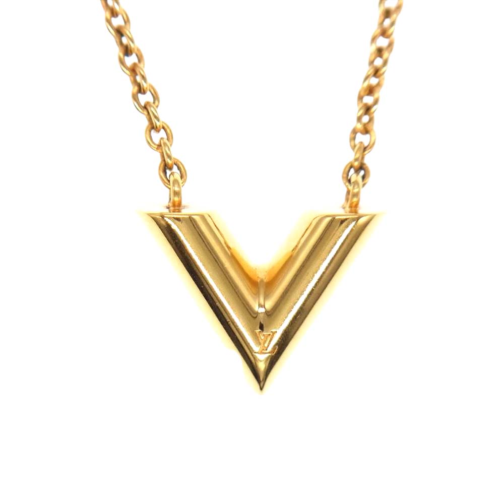 LOUIS VUITTON ルイ・ヴィトン エセンシャル V ネックレス ゴールド系【中古】