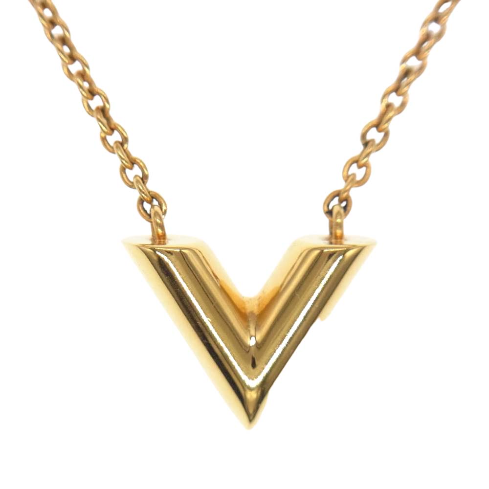LOUIS VUITTON ルイ・ヴィトン エセンシャル V ネックレス ゴールド系【中古】