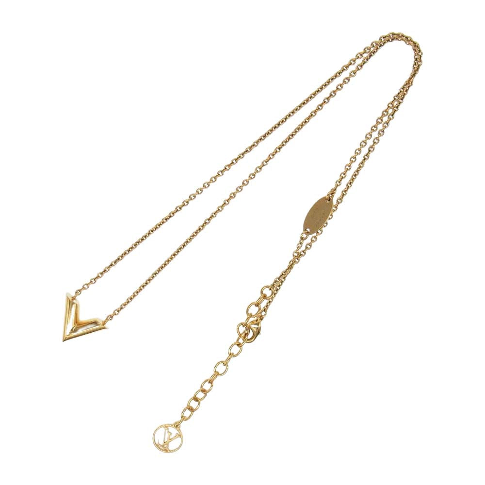LOUIS VUITTON ルイ・ヴィトン エセンシャル V ネックレス ゴールド系【中古】