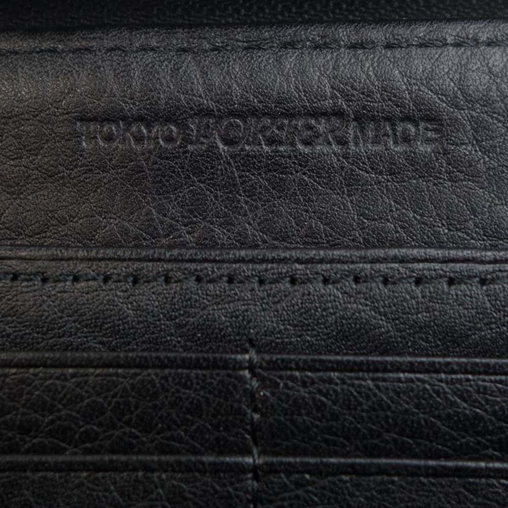 NEIGHBORHOOD ネイバーフッド PORTER ポーター ラウンドジップ ウォレット ブラック系【中古】