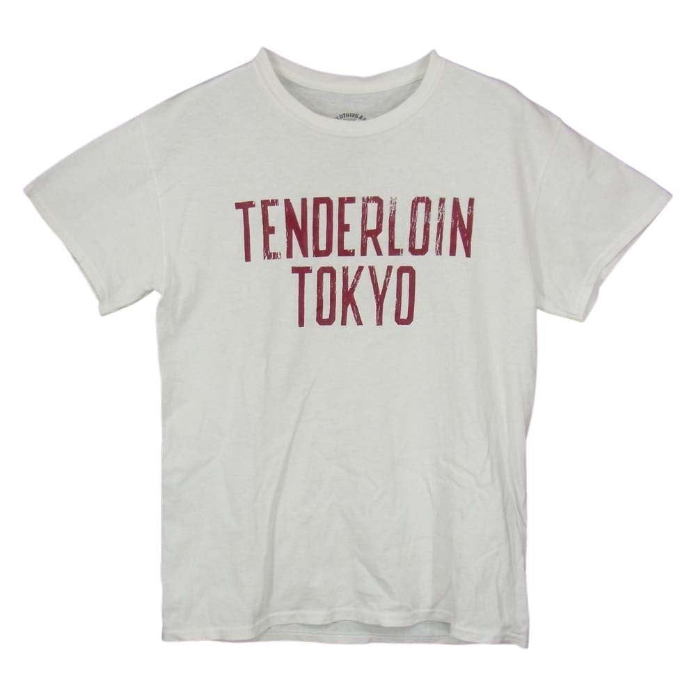 TENDERLOIN テンダーロイン T-TEE TENDERLOIN TOKYO ロゴプリント Tシャツ  ホワイト系 S【中古】