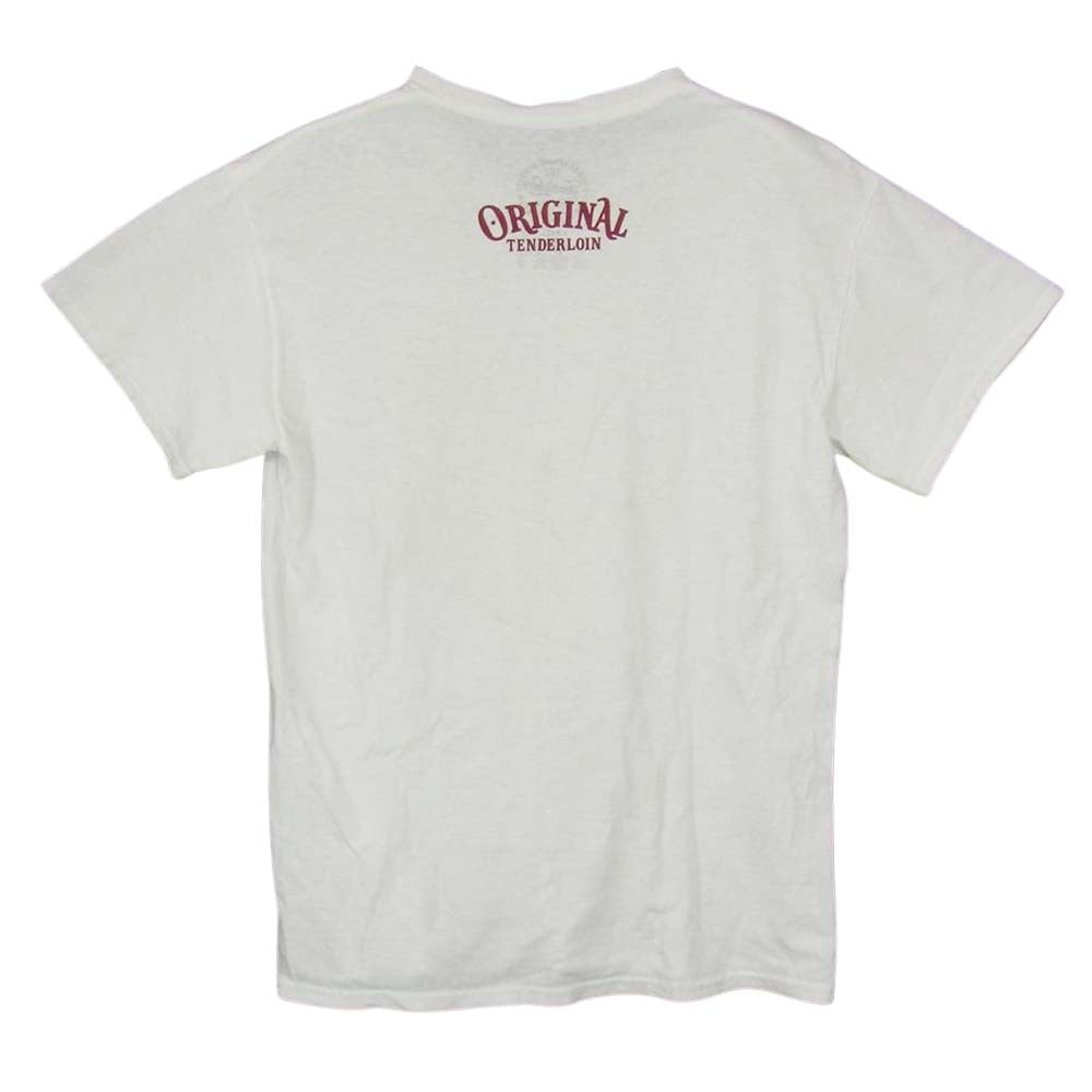 TENDERLOIN テンダーロイン T-TEE TENDERLOIN TOKYO ロゴプリント Tシャツ  ホワイト系 S【中古】