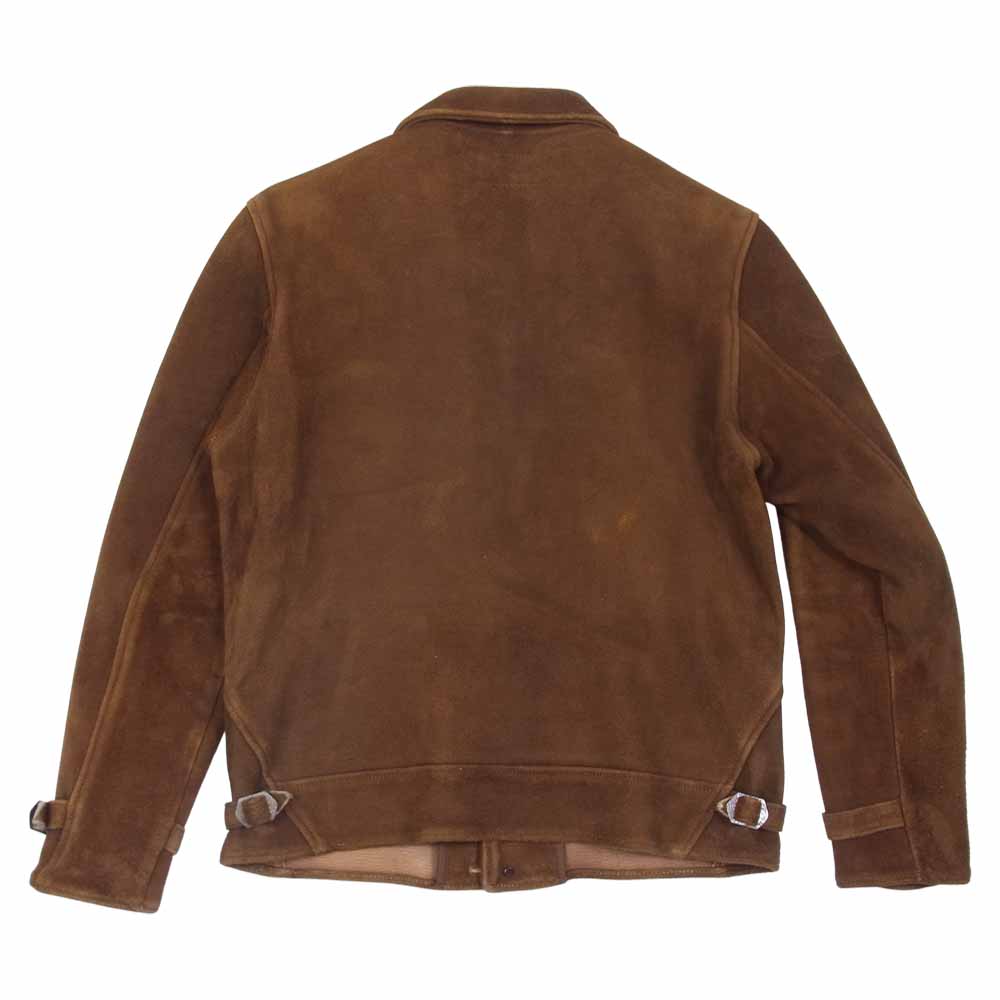 TENDERLOIN テンダーロイン T-DEERSKIN ディアスキン レザージャケット ブラウン系 S【中古】