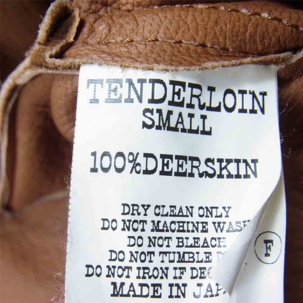 TENDERLOIN テンダーロイン ディアスキン ジャケット レザー Sサイズ