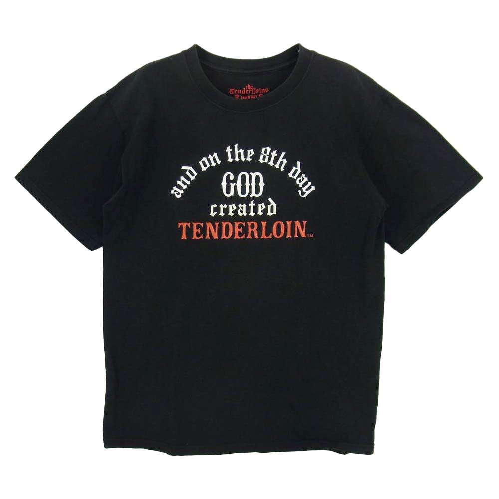 TENDERLOIN テンダーロイン T-TEE GOD CREATED Tシャツ ブラック系 M【中古】
