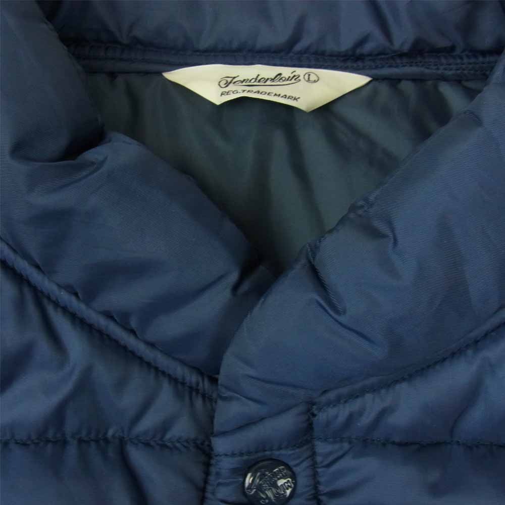 TENDERLOIN テンダーロイン T-NRA VEST 中綿 レーシング ベスト ネイビー系 L【中古】