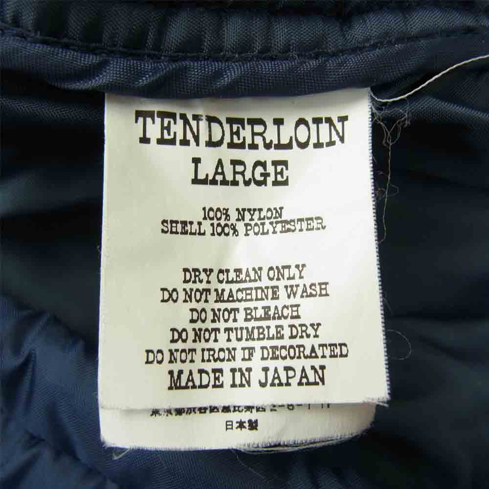 TENDERLOIN テンダーロイン T-NRA VEST 中綿 レーシング ベスト ネイビー系 L【中古】