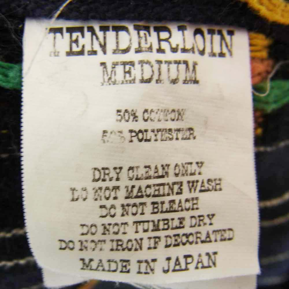 TENDERLOIN テンダーロイン T-GTM STAND SHT スタンドカラー シャツ ネイビー系 M【中古】