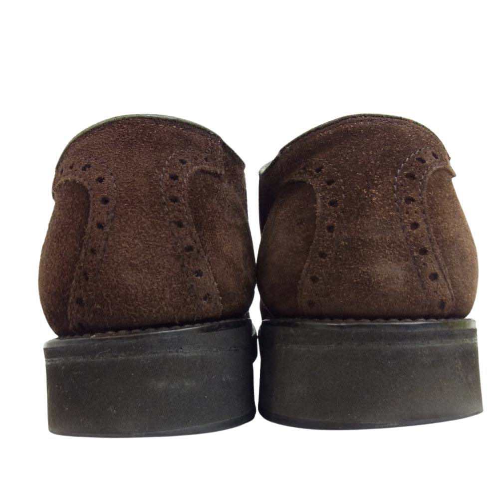 ALDEN オールデン 59980 BEAUTY&YOUTH別注 モディファイドラスト スエード サドルシューズ ダークブラウン系【中古】