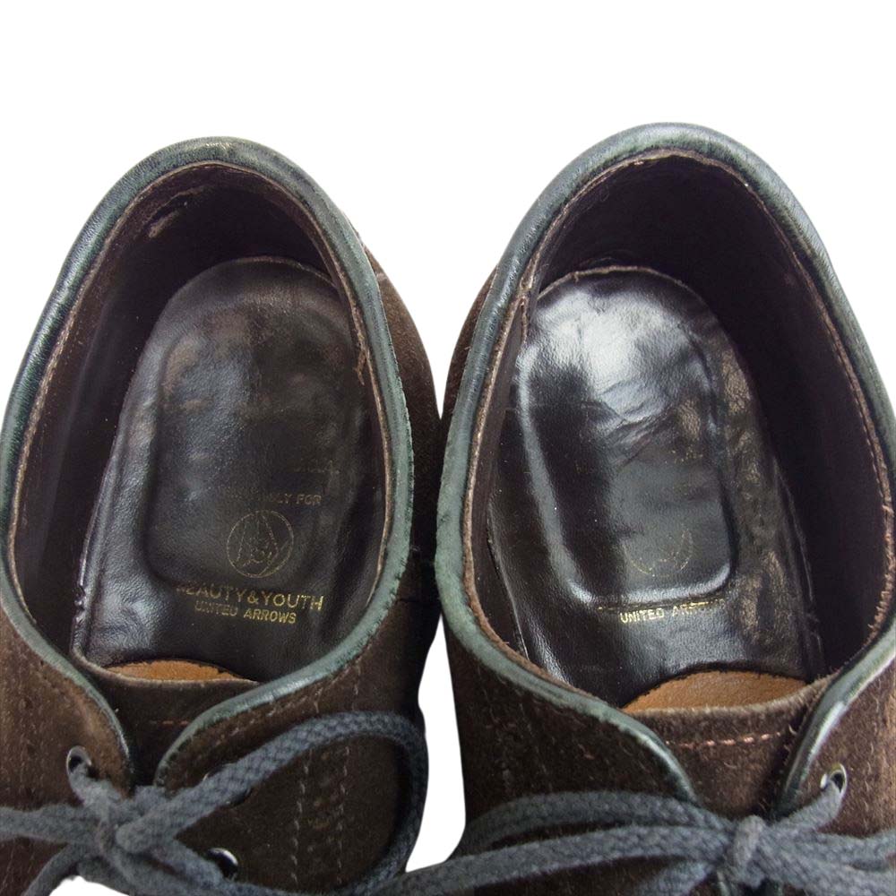 ALDEN オールデン 59980 BEAUTY&YOUTH別注 モディファイドラスト スエード サドルシューズ ダークブラウン系【中古】