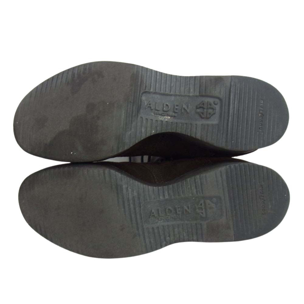 ALDEN オールデン 59980 BEAUTY&YOUTH別注 モディファイドラスト スエード サドルシューズ ダークブラウン系【中古】