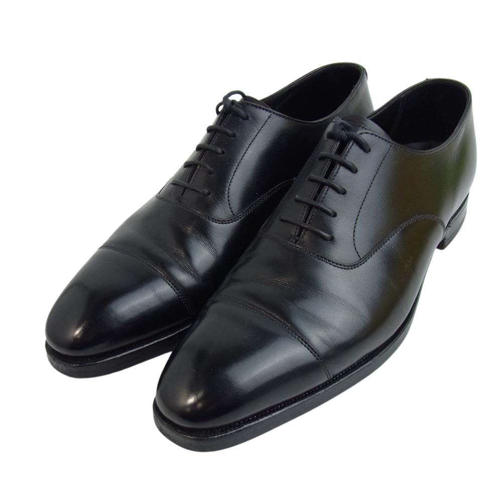 CROCKETT&JONES クロケットアンドジョーンズ 9447 21  AUDLEY オードリー ストレートチップ ブラック系 6.5【中古】