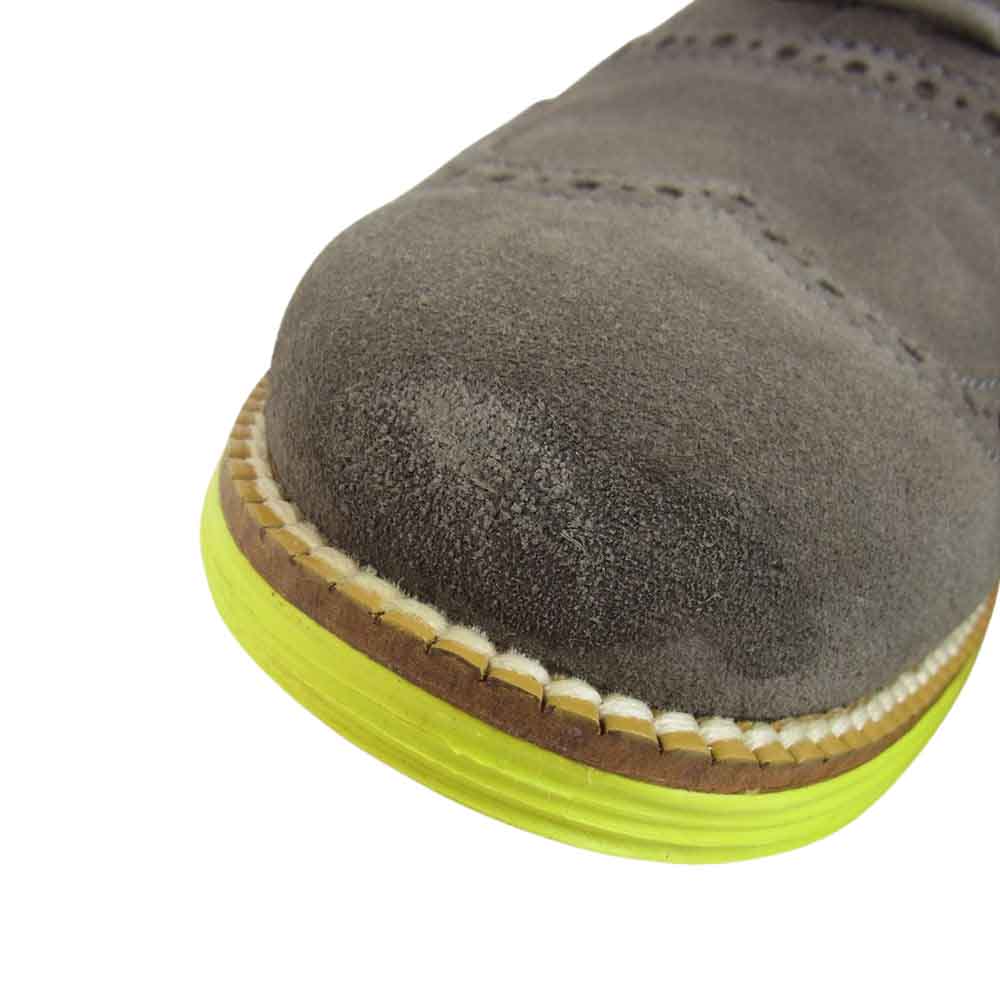 COLE HAAN コールハーン C21131 LUNARGRAND WINGTIP ウィングチップ スエード スニーカー グレー系 8M【美品】【中古】