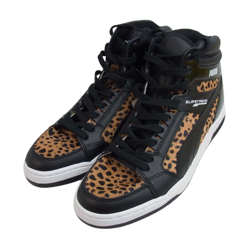 PUMA プーマ 21AW 383720-01 × アトモス ATMOS  SLIPSTREAM MID MIJ LEOPARD スリップストリーム ミッド MIJ レオパード スニーカー ブラック系 レオパード柄【新古品】【未使用】【中古】