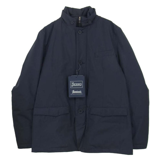 Herno ヘルノ laminar gore tex jacket ラミナー ゴアテックス ジャケット ネイビー系 48【新古品】【未使用】【中古】