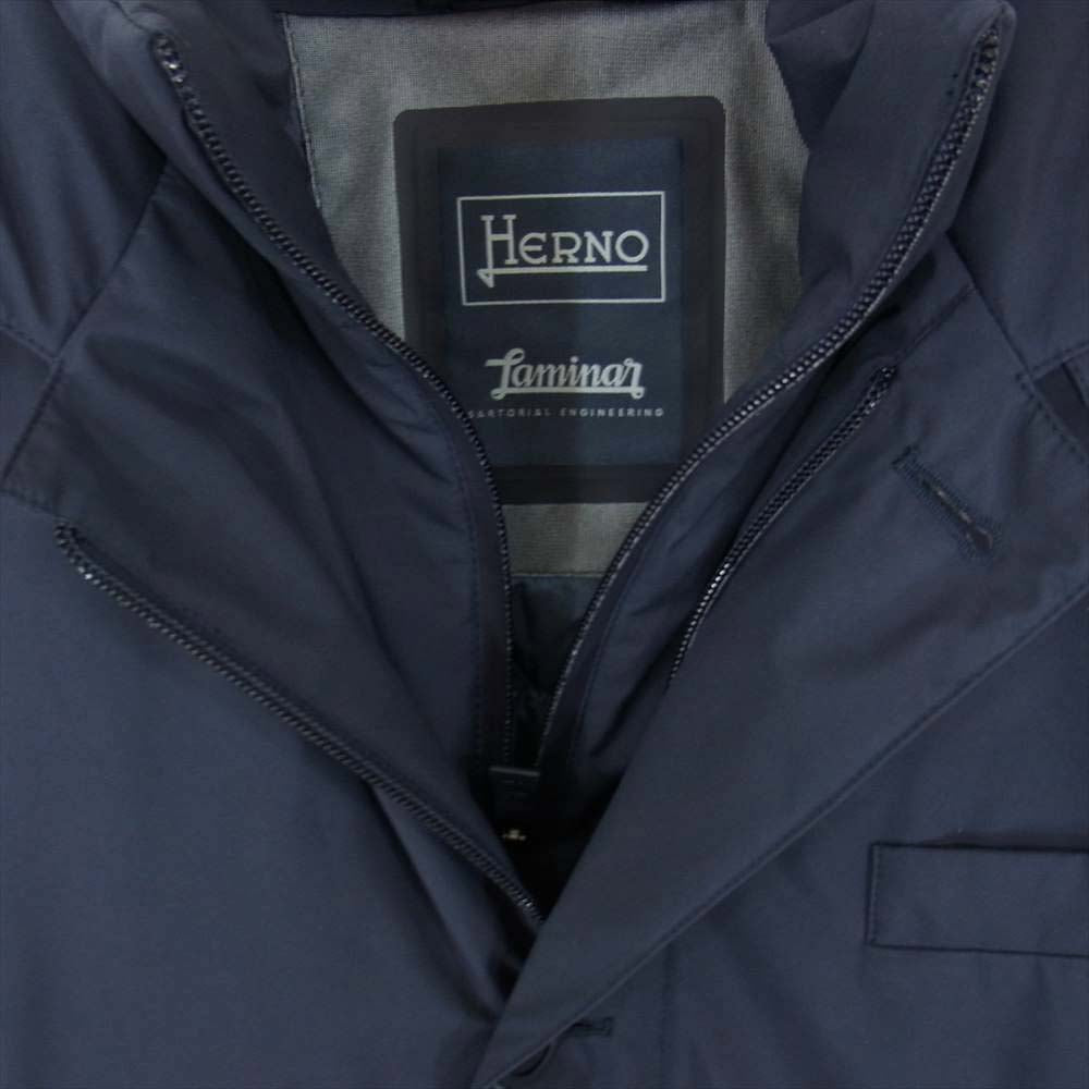 Herno ヘルノ laminar gore tex jacket ラミナー ゴアテックス ジャケット ネイビー系 48【新古品】【未使用】【中古】